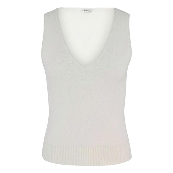 NEW JONATHAN SIMKHAI women's aidana boucle tank top in ivory - Picture 1 of 2